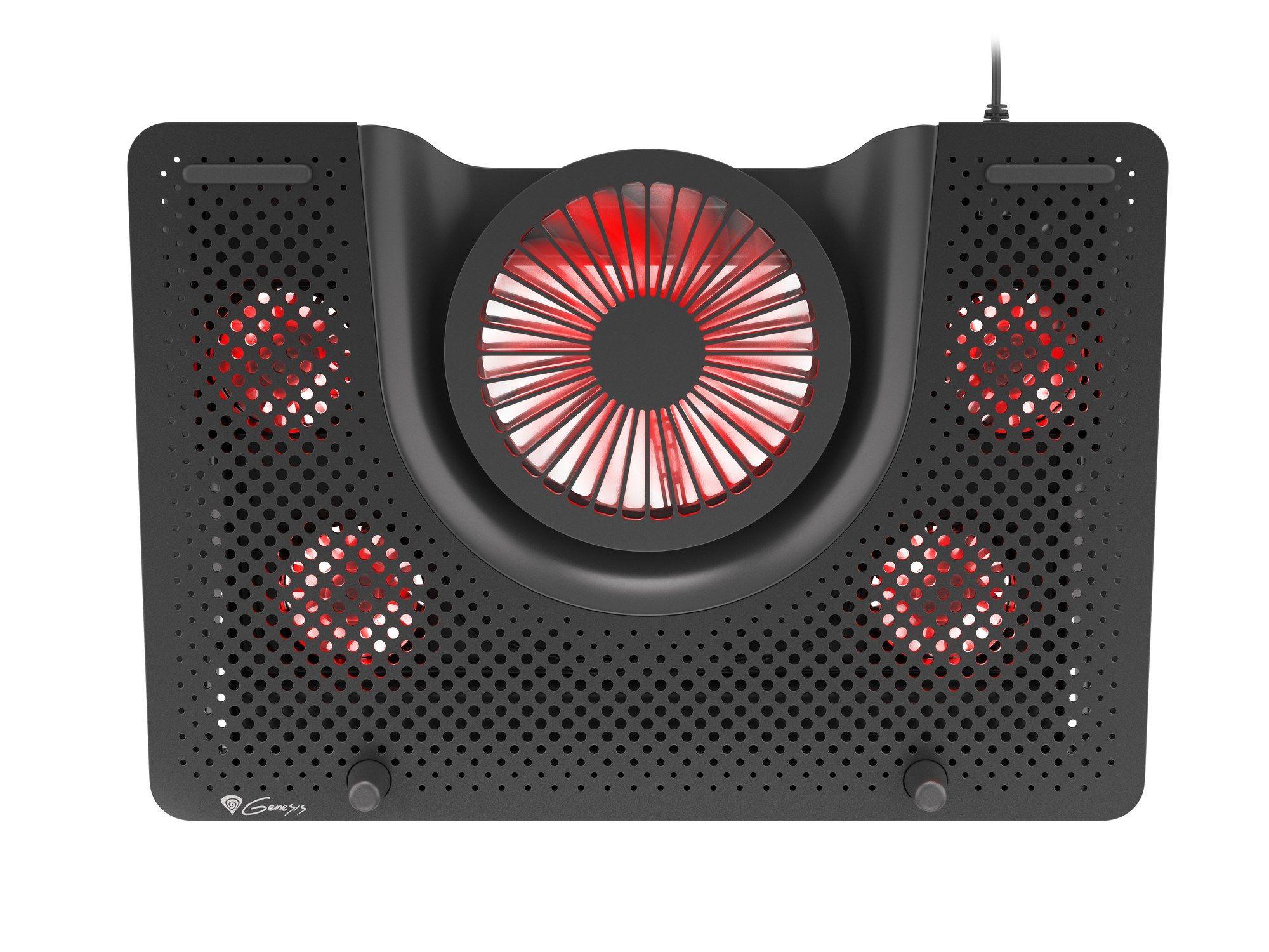 Base de Refrigeração para Portátil GENESIS Oxid 550 (17,3″ - 2800 RPM - Preto/Vermelho), miniatura 9