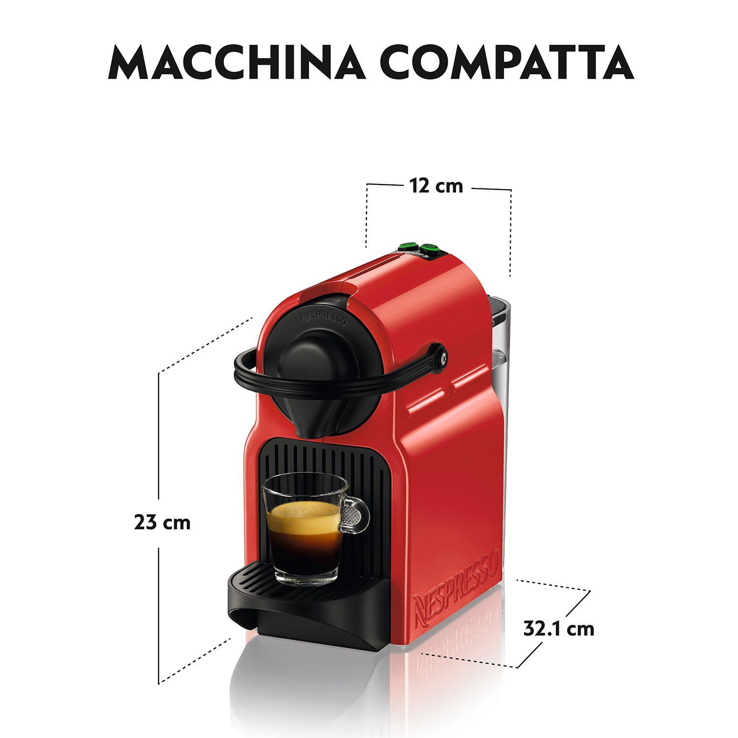 Máquina de Café de Cápsulas KRUPS Nespresso Inissia XN1005K (Cápsulas de café - 1260 W - 19 bar - Vermelho), miniatura 3
