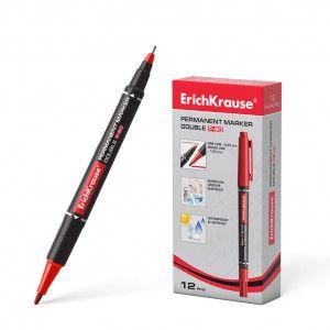 Marcador Permanente Duplo ERICHKRAUSE Double P-80 (Vermelho), miniatura 2