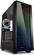 Caixa PC SHARKOON RGB LIT 200 (ATX, Micro ATX, Mini-ITX - Midi Tower - RGB endereçável - Preto)