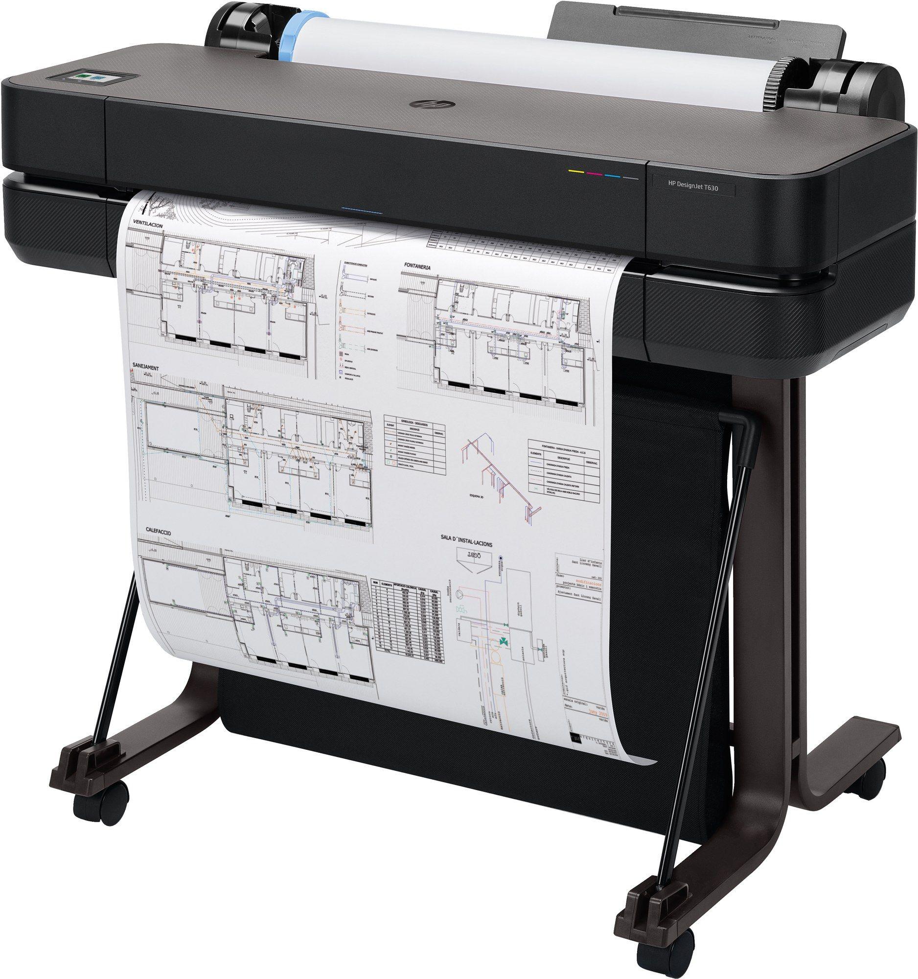 Impressora de Grande Formato HP DesignJet T630 24-in (Preto) — miniatura 2