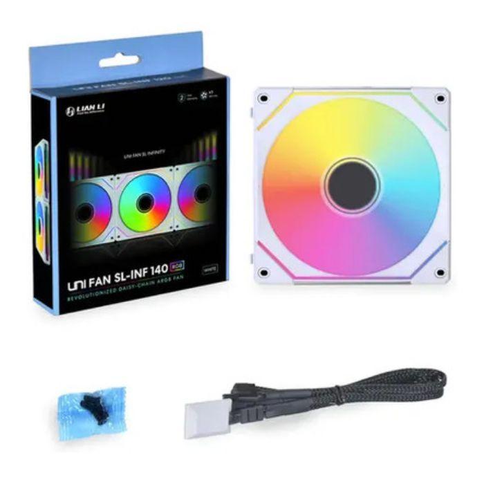 Ventoinha LIAN LI UNI FAN SL-INF 140 (Plástico - ARGB multicolorida - Branco), miniatura 4