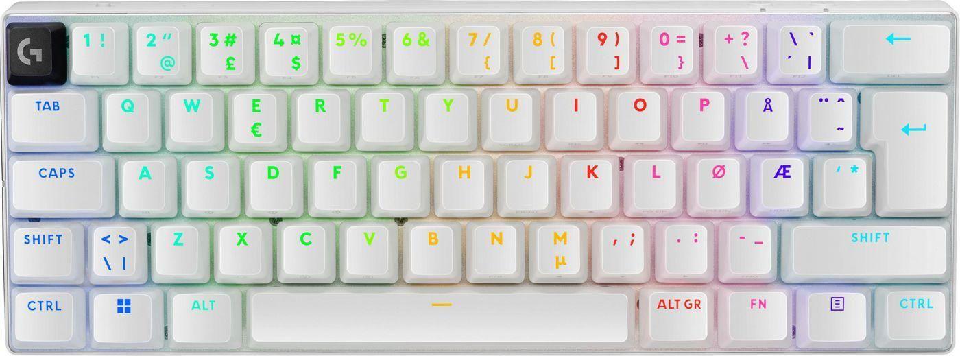 Teclado LOGITECH PRO X 60 LIGHTSPEED (Nordic - Táctil - LIGHTSPEED - Branco) — miniatura 2