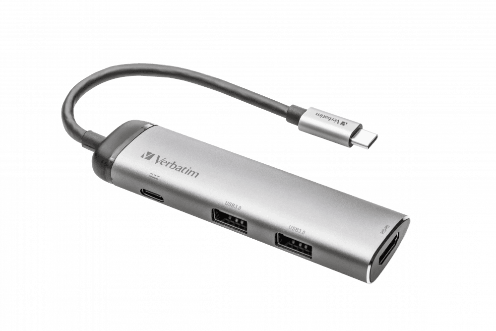 Hub USB-C VERBATIM 49140 (0,015 m - Windows, macOS e Linux) — miniatura 3
