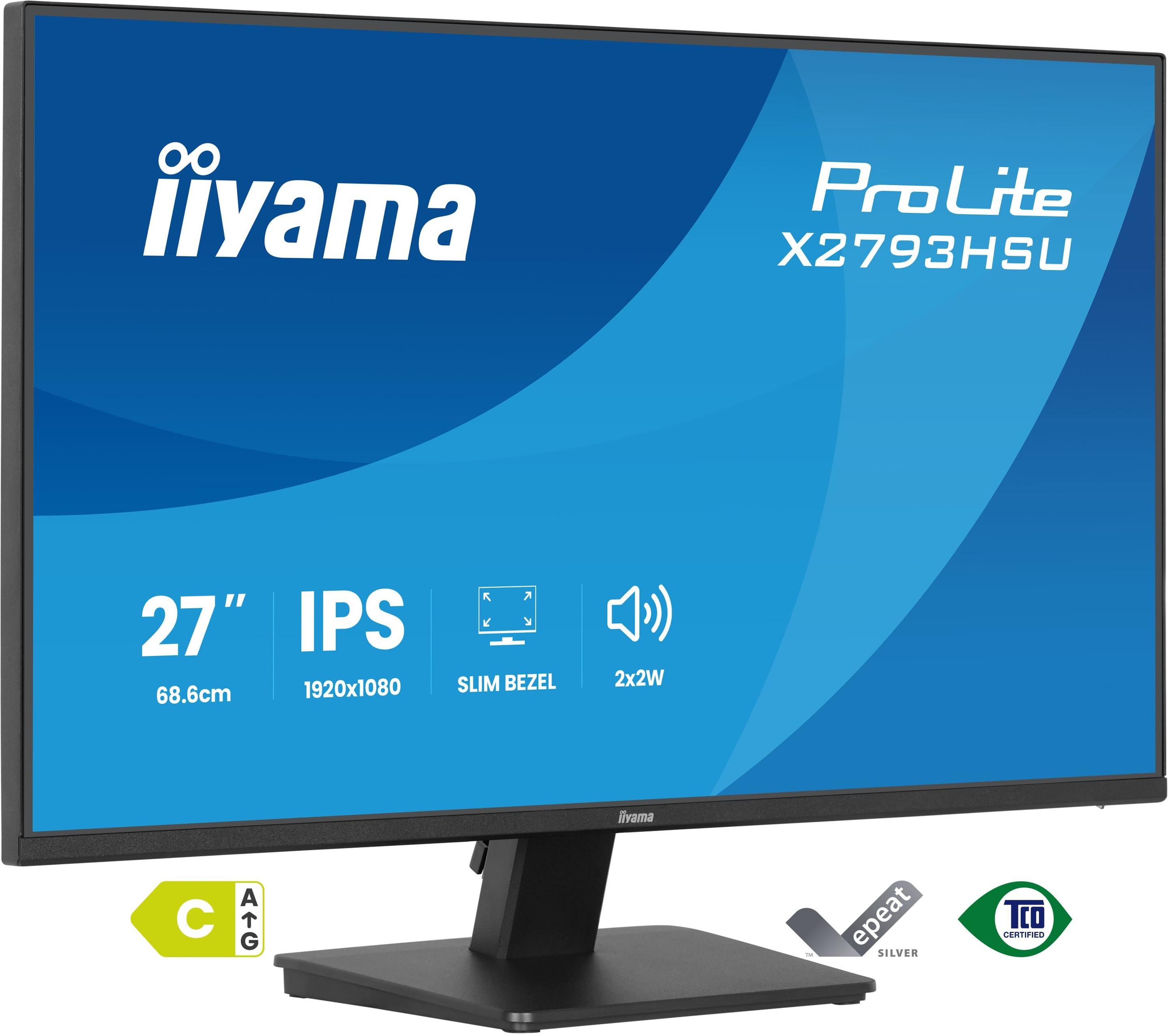 Monitor IIYAMA ProLite X2793HSU-B1 (27" - IPS - 120 Hz - Preto)