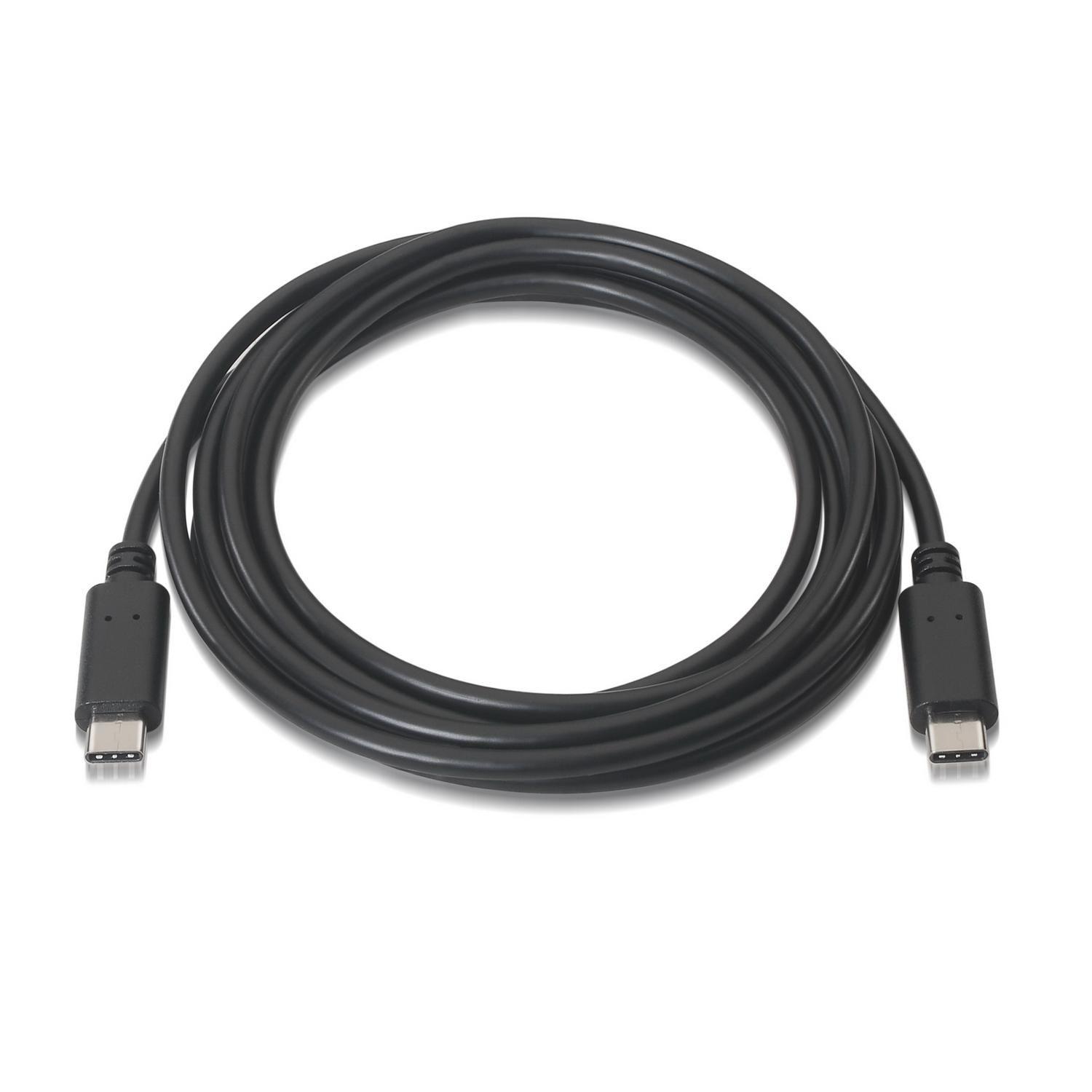 Cabo USB-C AISENS A107-0057 (2 m - USB C - Preto) — miniatura 2