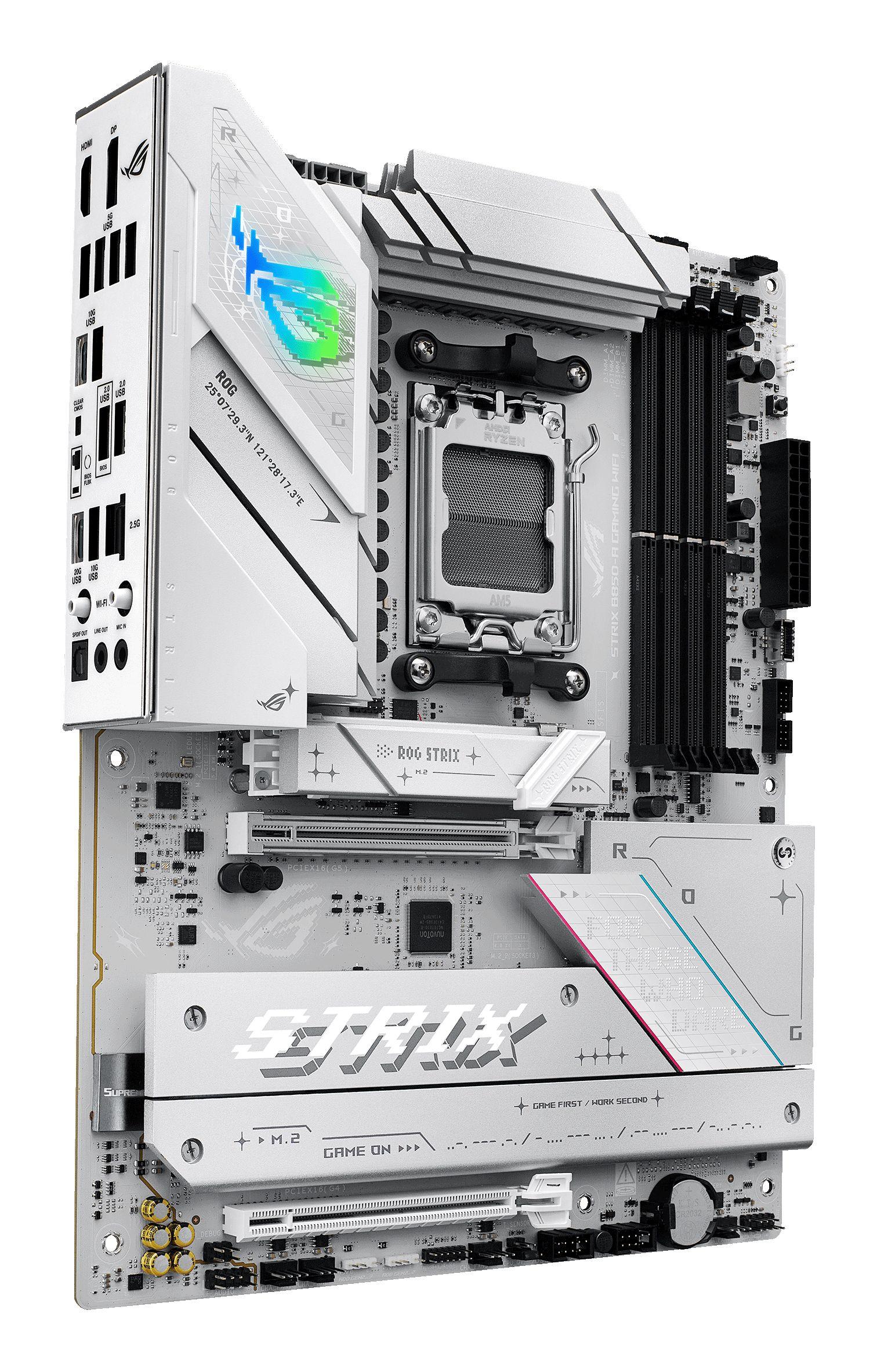 Motherboard ASUS ROG STRIX B850-A GAMING WIFI (AM5 - ATX - 4x DIMM - Branco), miniatura 2