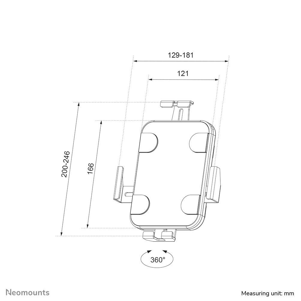 Suporte de Segurança de Parede para Tablet NEOMOUNTS WL15-625WH1 (7,9–11 polegadas - Branco), miniatura 18