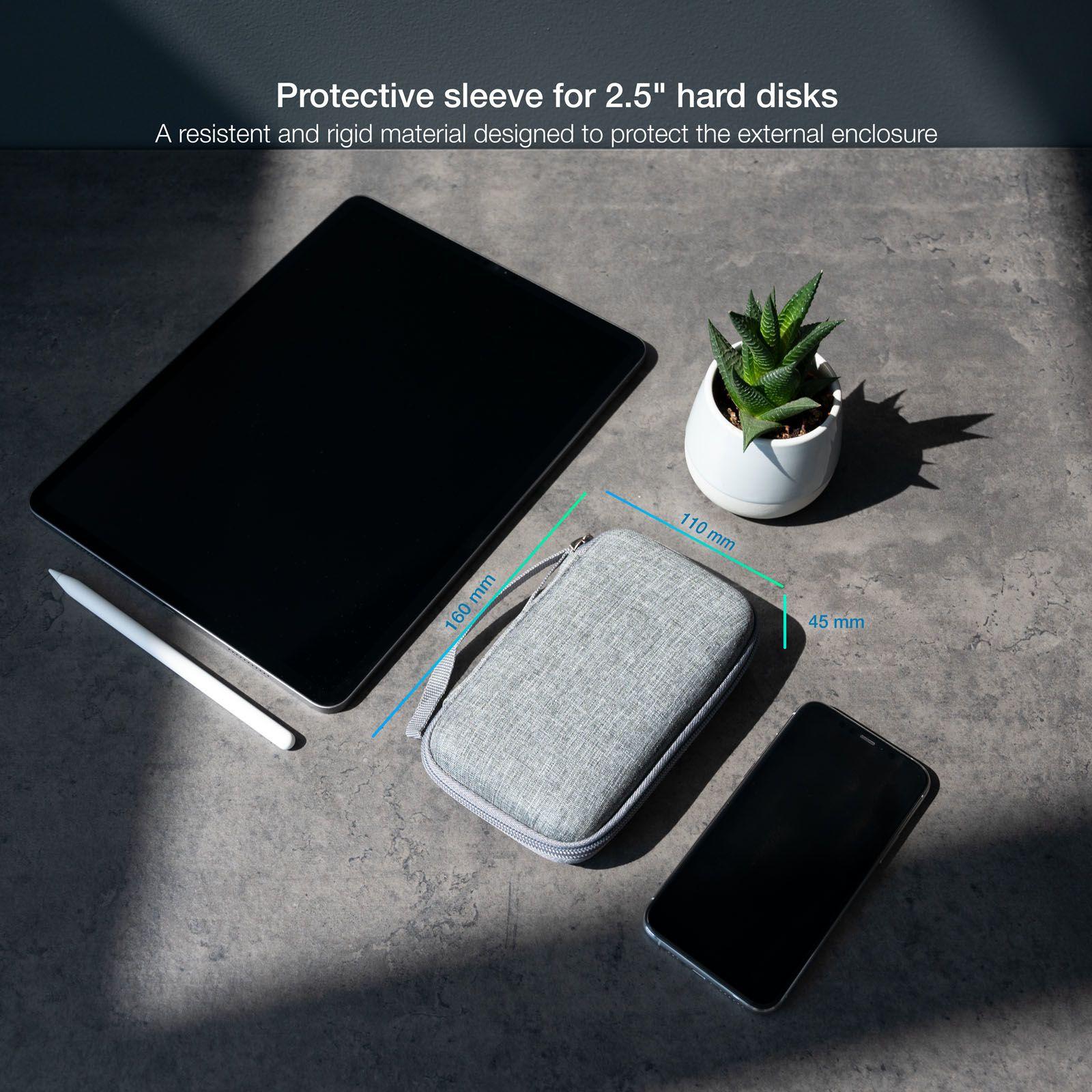 Estojo de Proteção TOOQ TQBC-E2503G (2.5" - Cinzento) — miniatura 2
