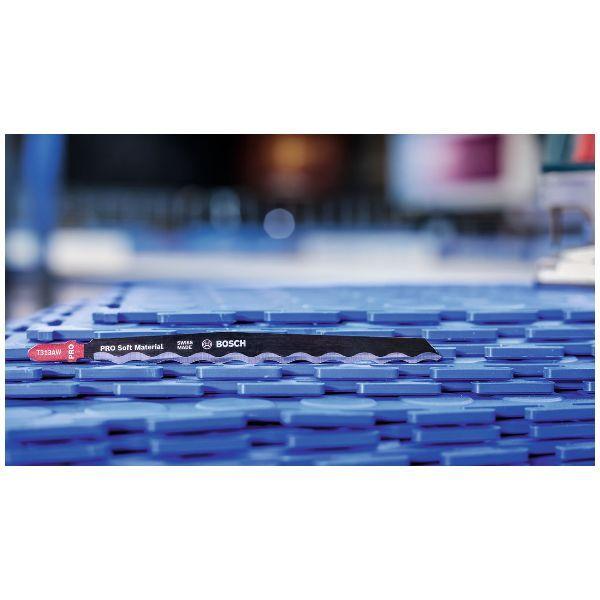 Conjunto de Lâminas de Serra Tico-Tico BOSCH T 313 AW (Materiais macios especiais), miniatura 5