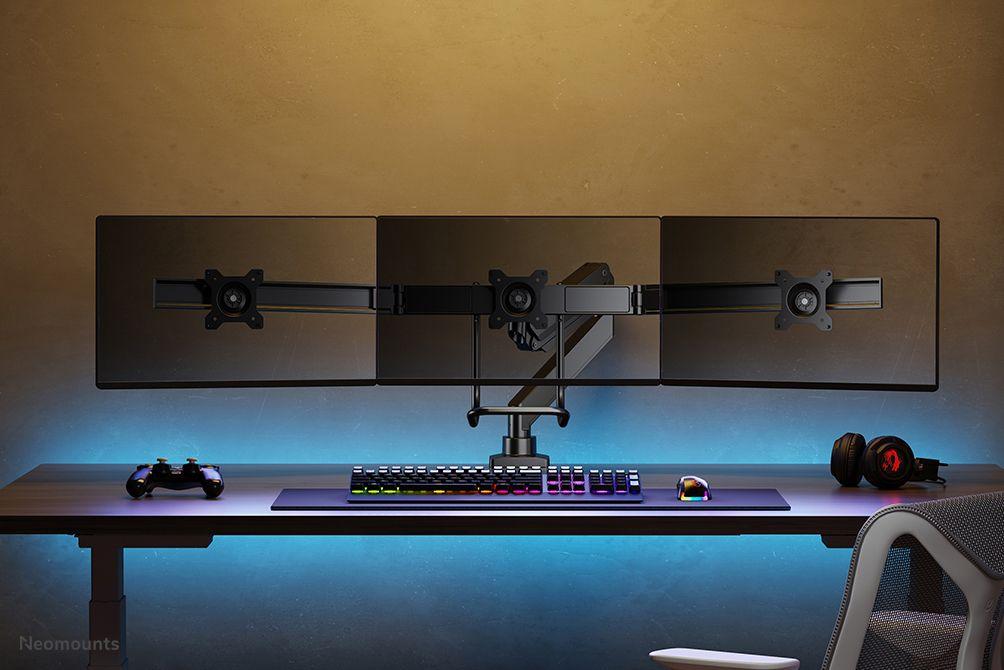 Suporte de Secretária para 3 Monitores NEOMOUNTS NM-D775DX3BLACK (17–27" - 6 kg por monitor - Preto), miniatura 15