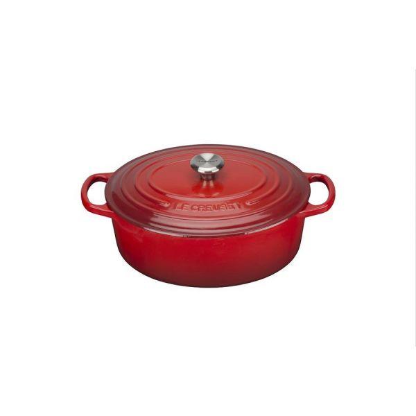 Caçarola Oval LE CREUSET Signature 21178270602430 (Ferro fundido - Vermelho)