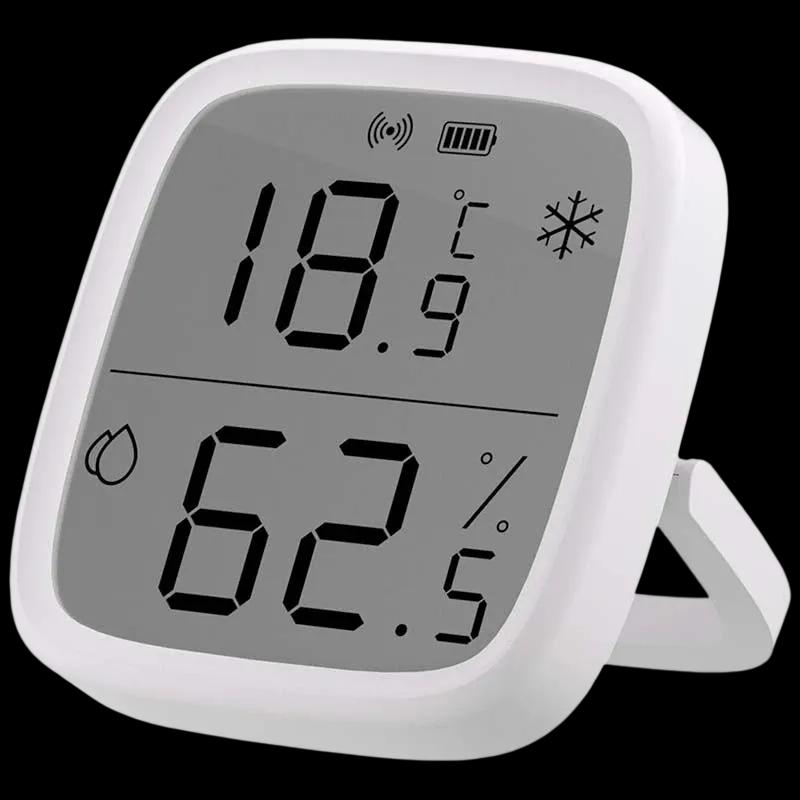 Sensor de Temperatura e Humidade SONOFF SNZB-02D (PC + LCD - 62,5 x 59,5 mm - Branco)