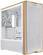 Caixa de Computador LIAN LI LANCOOL 217 (ATX, E-ATX, SSI EEB - Midi Tower - Aço, vidro temperado, madeira - Branco/Madeira)