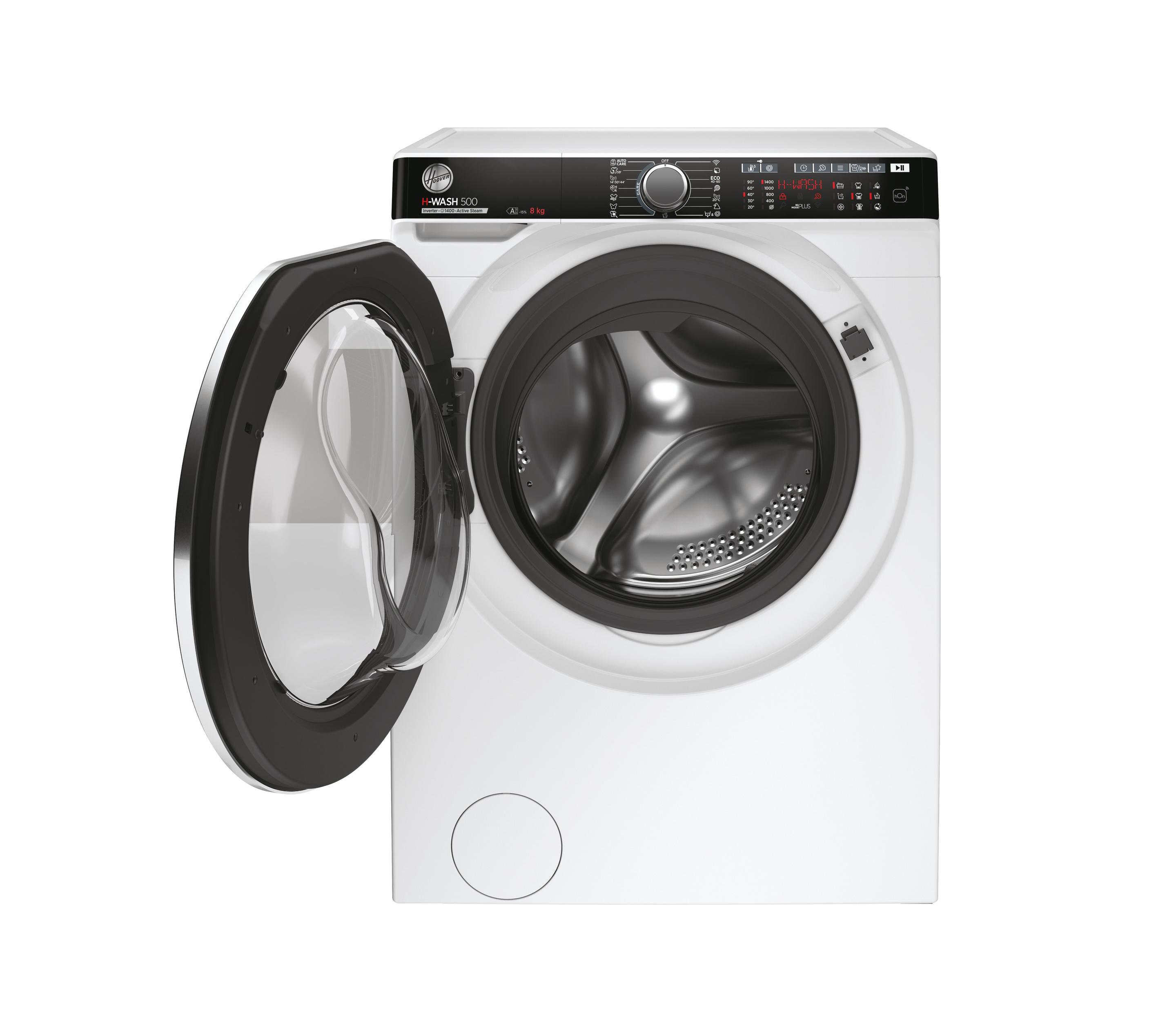 Máquina de Lavar Roupa Independente HOOVER H-WASH 500 HWP48AMBC7/1-S (1400 RPM - B - 44 l - Branco), miniatura 2