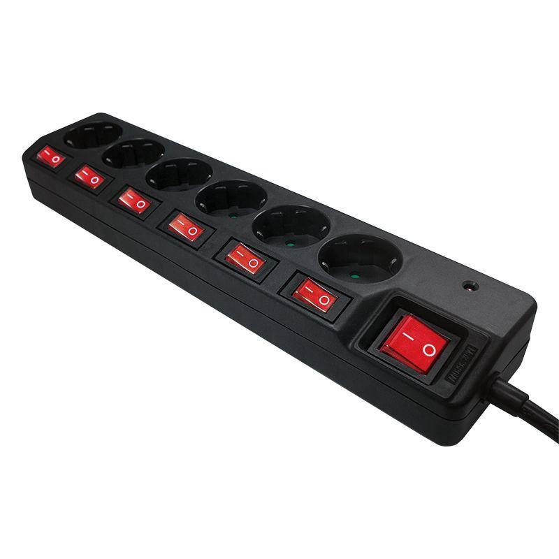 Régua de Tomadas LOGILINK LPS233 (Preto), miniatura 3