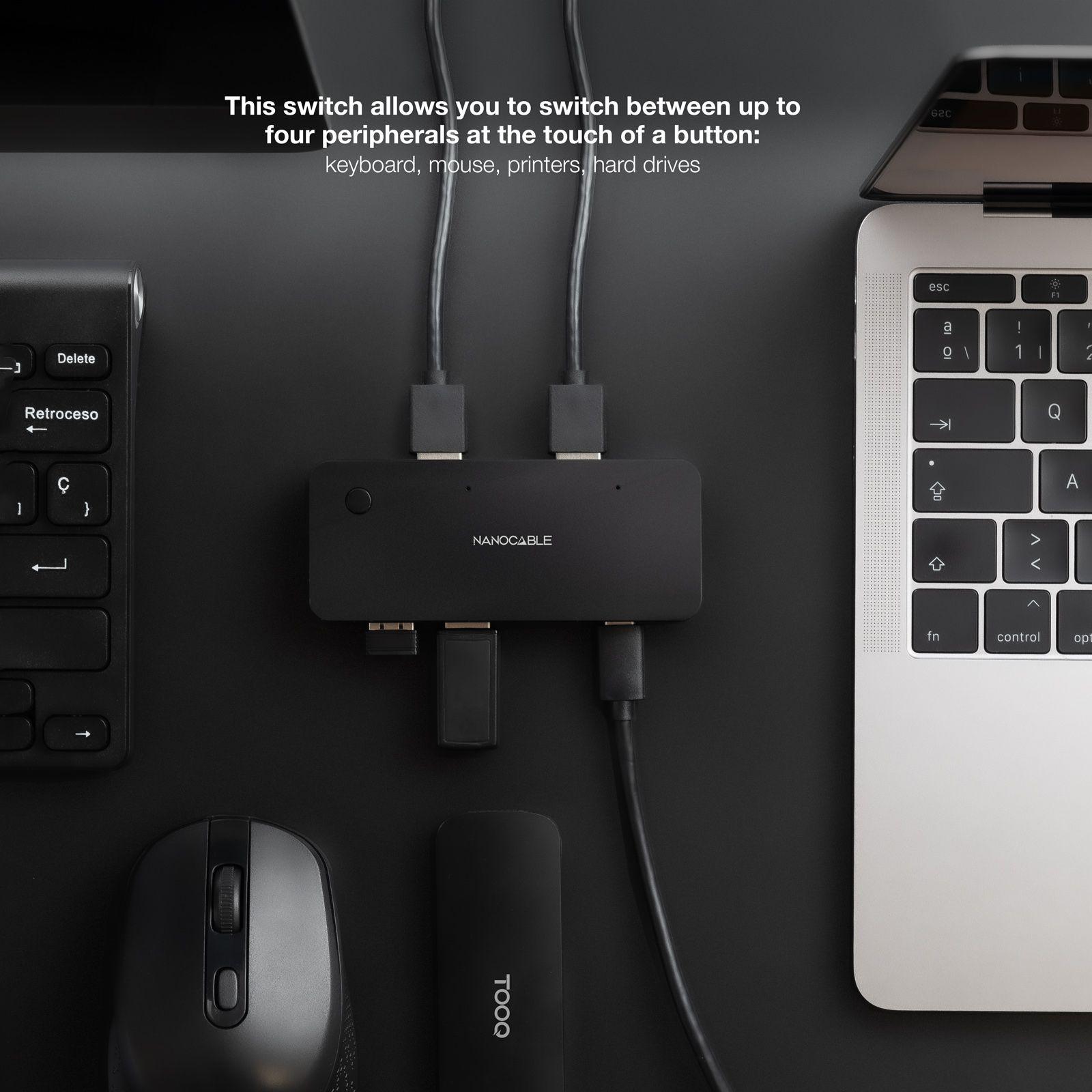 Switch KVM NANOCABLE 10.12.0011 (Preto) — miniatura 4