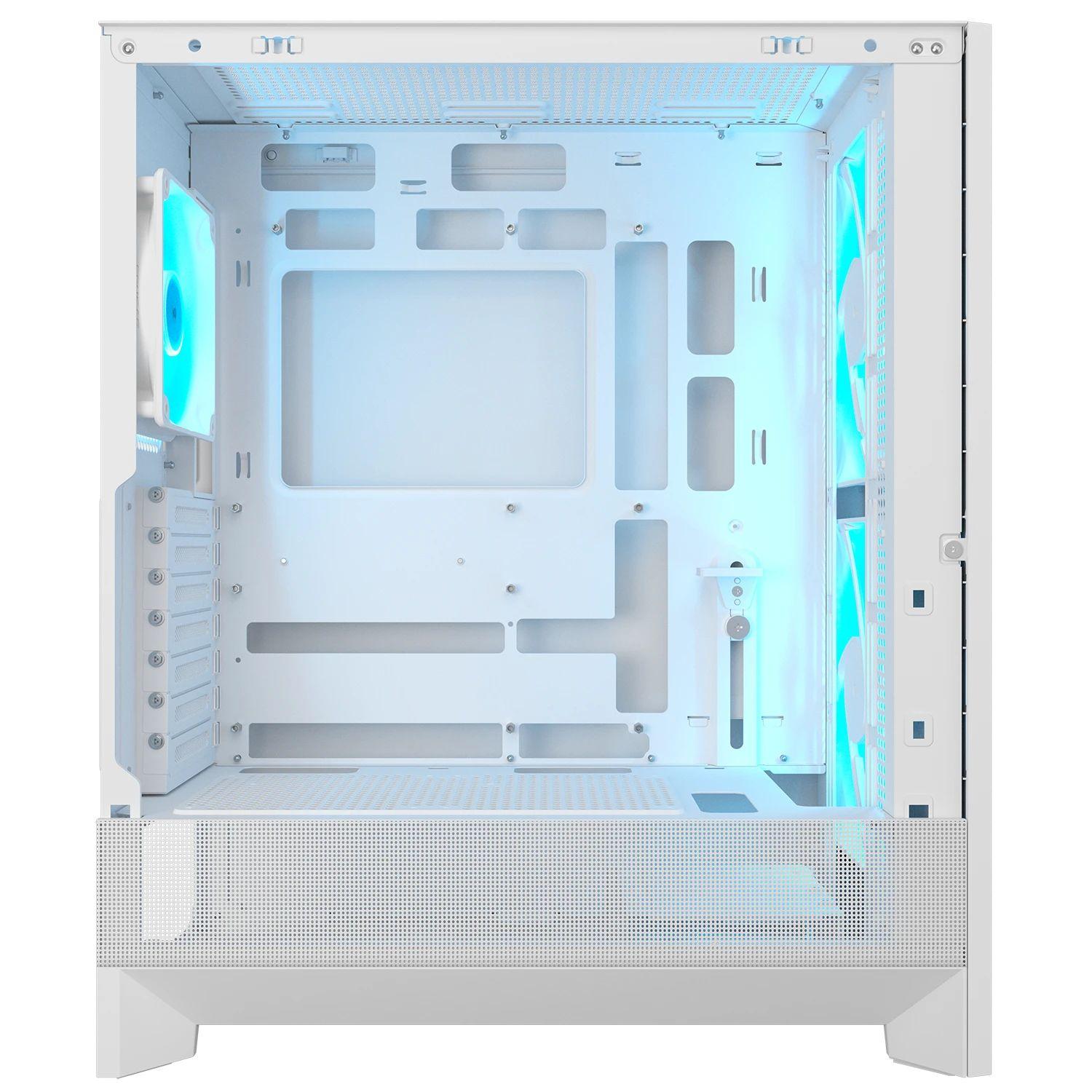 Caixa de Computador COUGAR CGR-5VA4W-RGB Airface 180 (ATX, CEB, Micro ATX, Mini-ITX - Midi Tower - 17 cm - Branco), miniatura 7