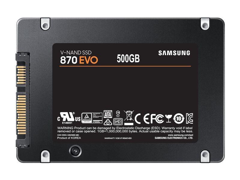 SSD SAMSUNG 870 EVO MZ-77E500B/EU (500 GB - 2.5" - Serial ATA III - Preto) — miniatura 5