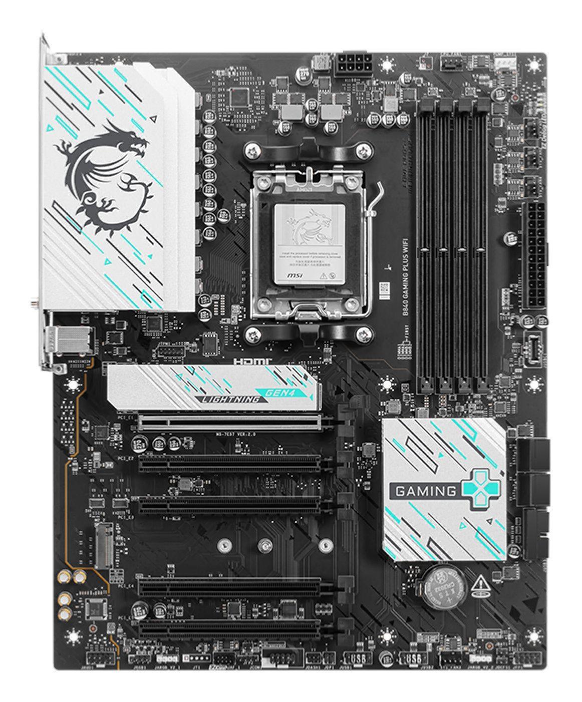 Motherboard MSI B840 GAMING PLUS WIFI (AM5 - ATX - Duplo canal - Preto) — miniatura 2