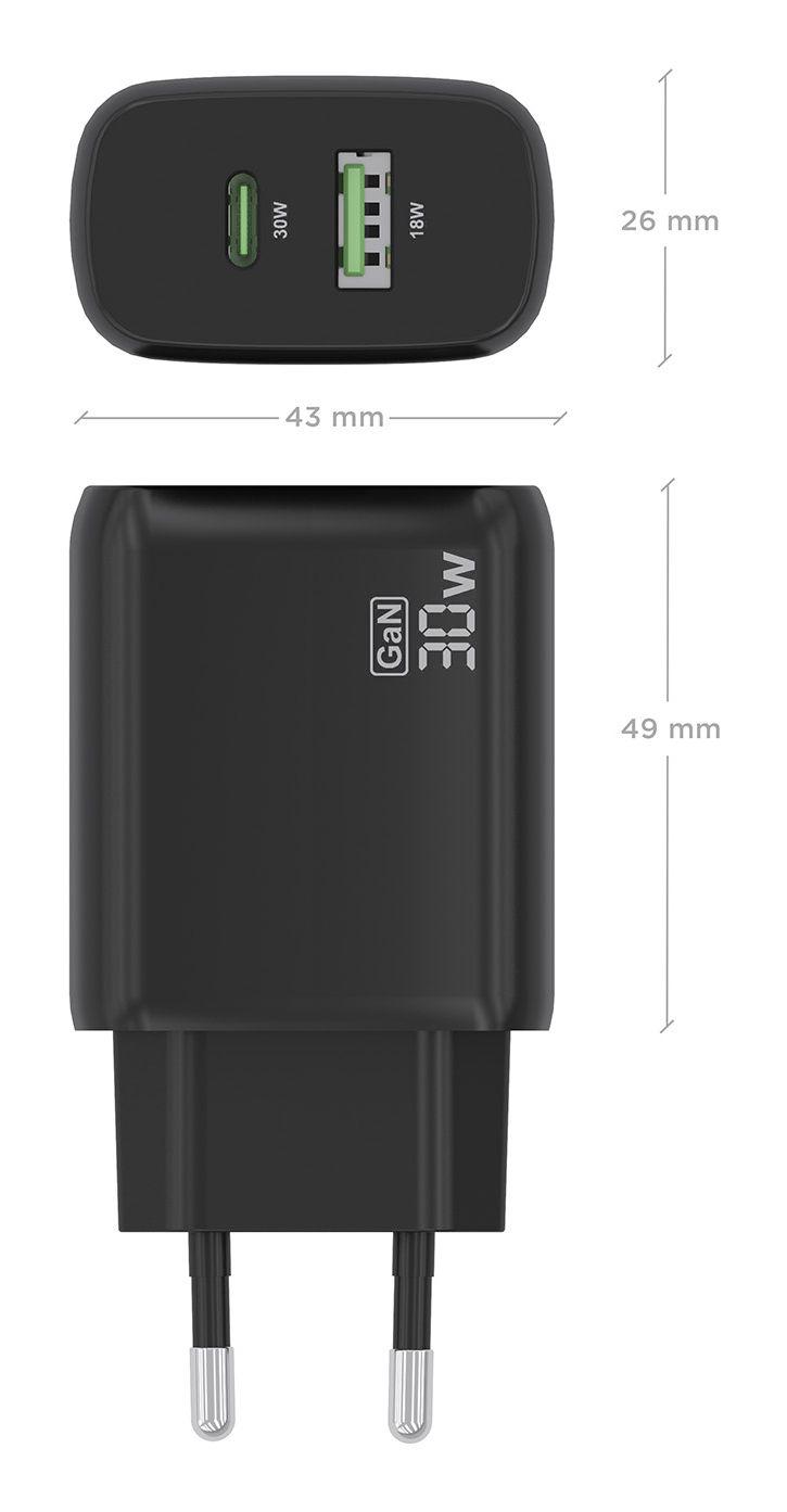 Carregador AISENS A110-0924 (33 W - 30 W - Preto), miniatura 4