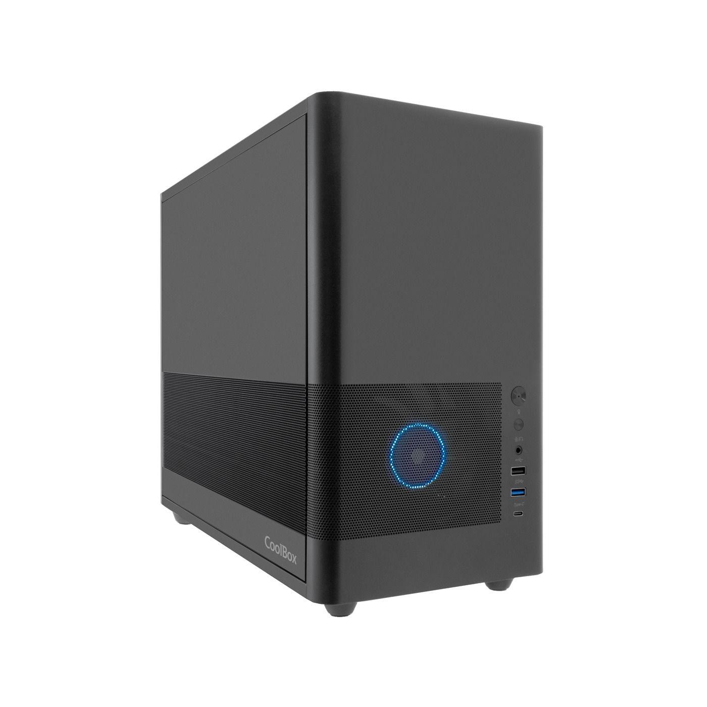 Caixa PC COOLBOX MP2 (Mini-ATX, Mini-ITX, Micro ATX - Midi Tower - Aço SPCC de 0,8 mm - Preto)
