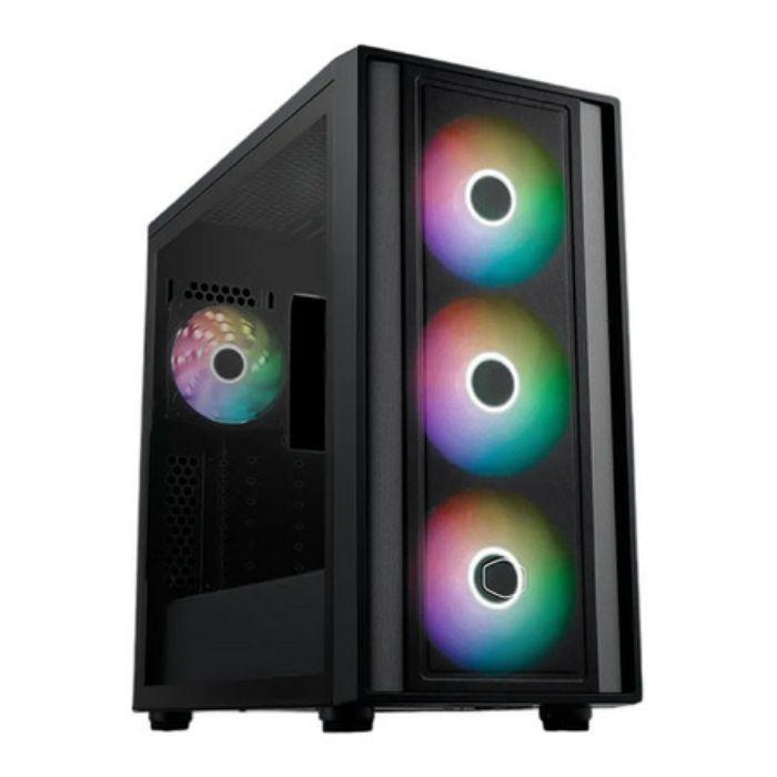 Caixa PC COOLER MASTER MasterBox 600 (ATX, EATX, ITX, micro ATX - PC - Plástico, aço, vidro temperado - Preto) — miniatura 2