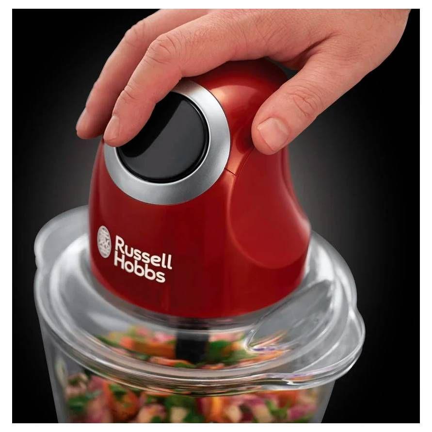 Picadora RUSSELL HOBBS Desire Mini 24660-56 (200 W - 1 l - Vidro - Vermelho), miniatura 3