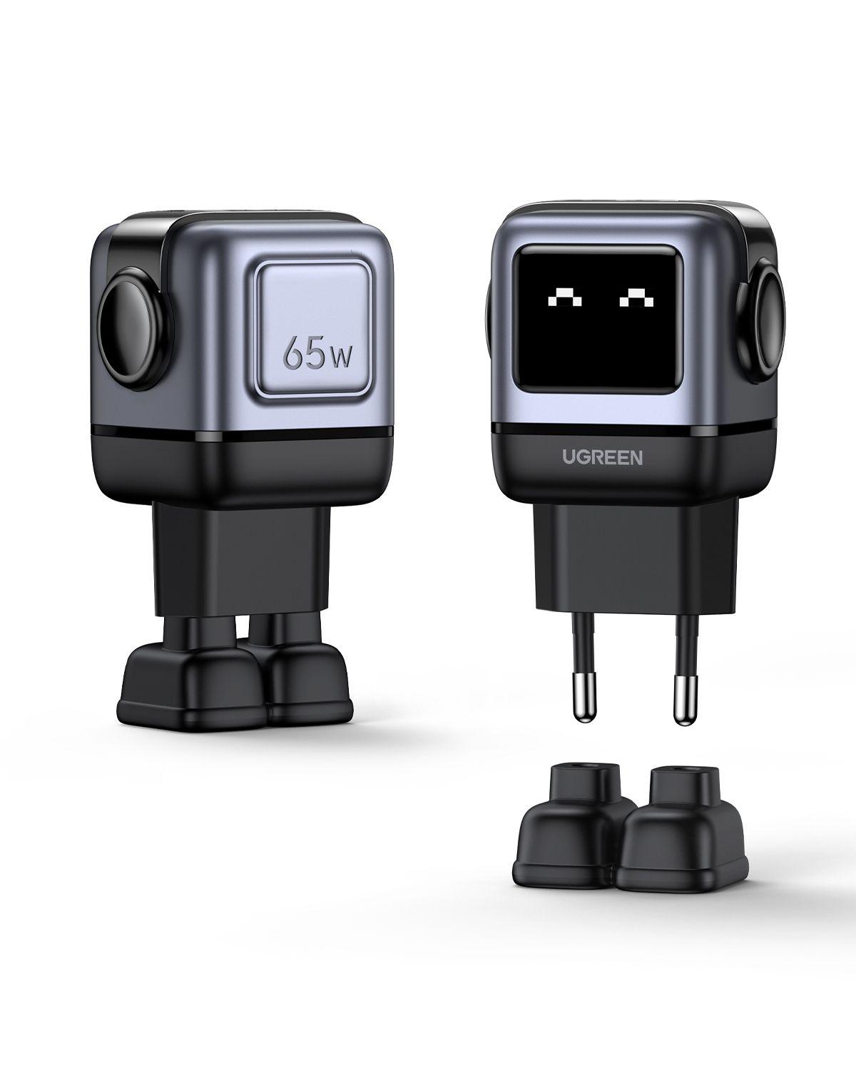 Carregador de Parede UGREEN Nexode RG Robot (65 W - GaN - Cinzento) — miniatura 4