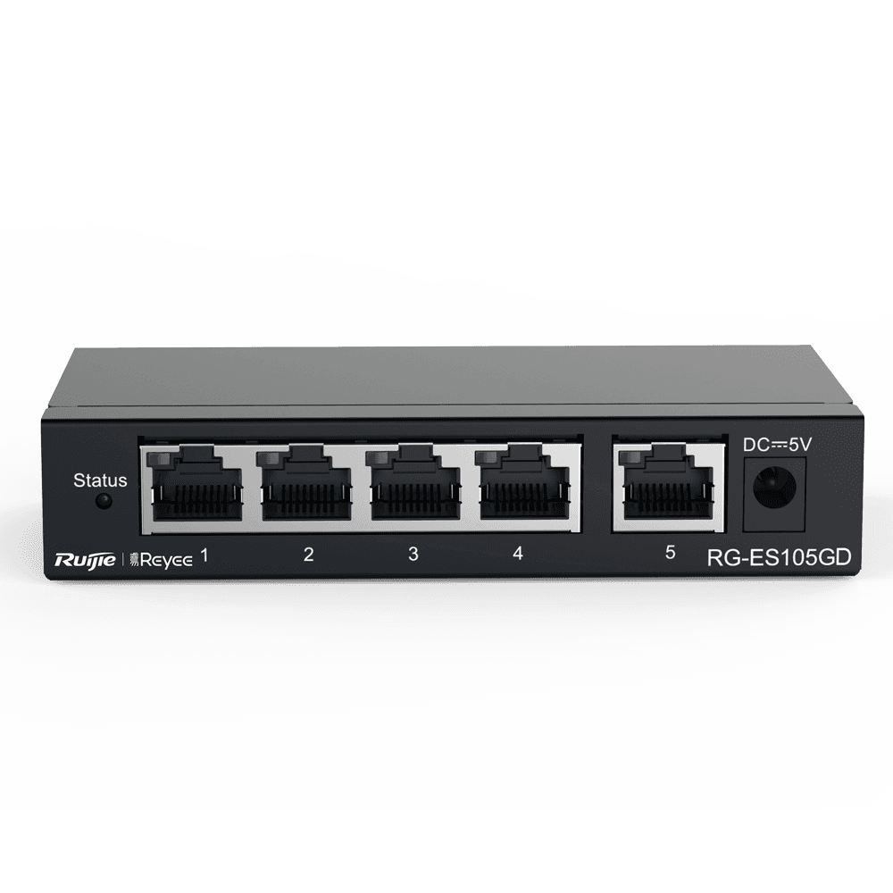 Switch REYEE RG-ES105GD (RJ45 - 10/100/1000 Mbps - Prateado)