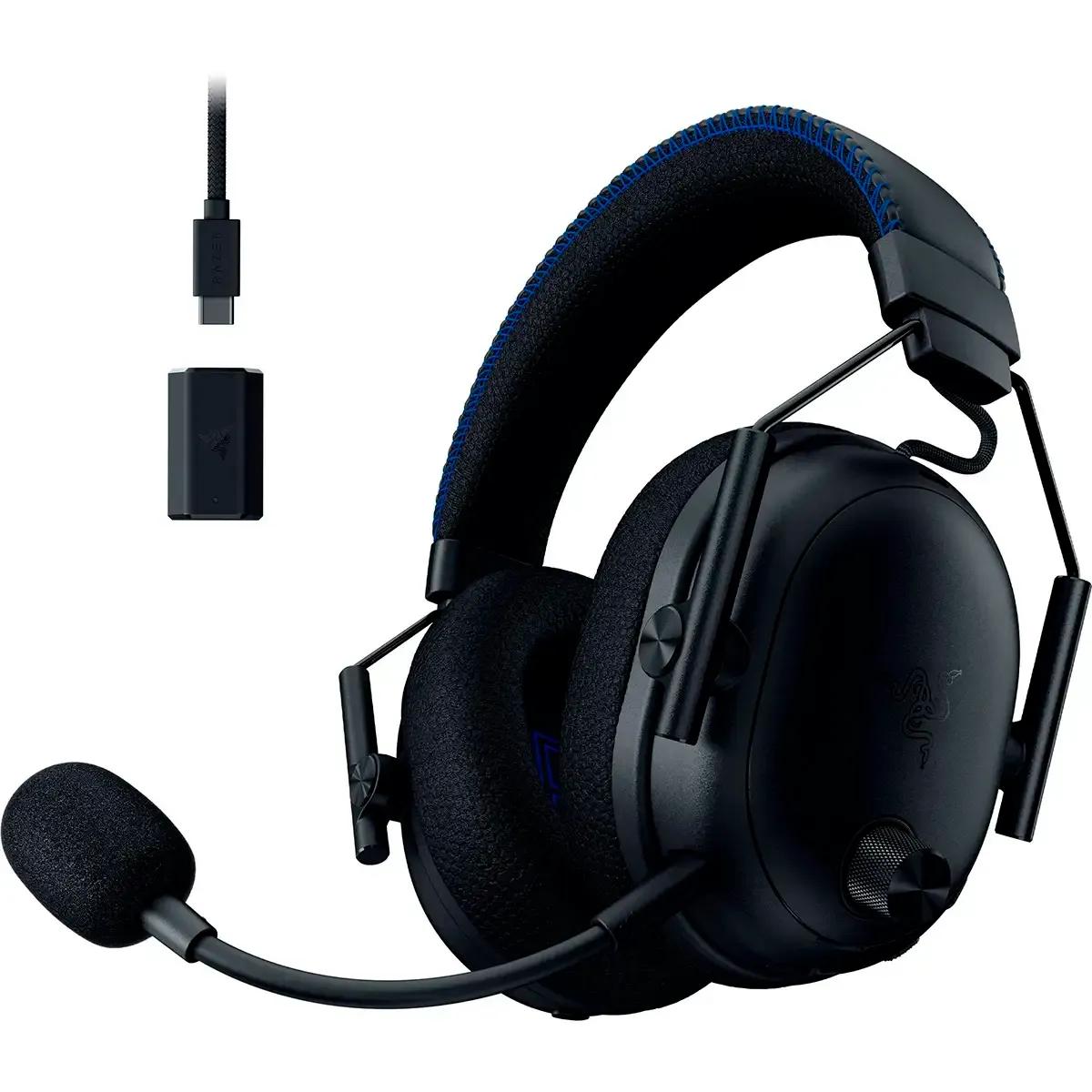 Headset Gaming RAZER BlackShark V3 Pro for PlayStation (Binaural - Com fios e sem fios - Circum-aural - Preto), miniatura 2