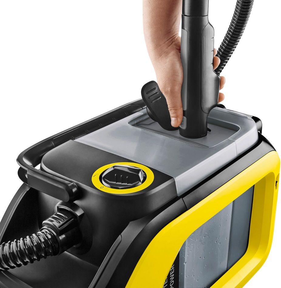 Aspirador de Estofos KÄRCHER SE 3-18 Compact (Altura 26,1 cm - Tapete - Amarelo/Preto), miniatura 2