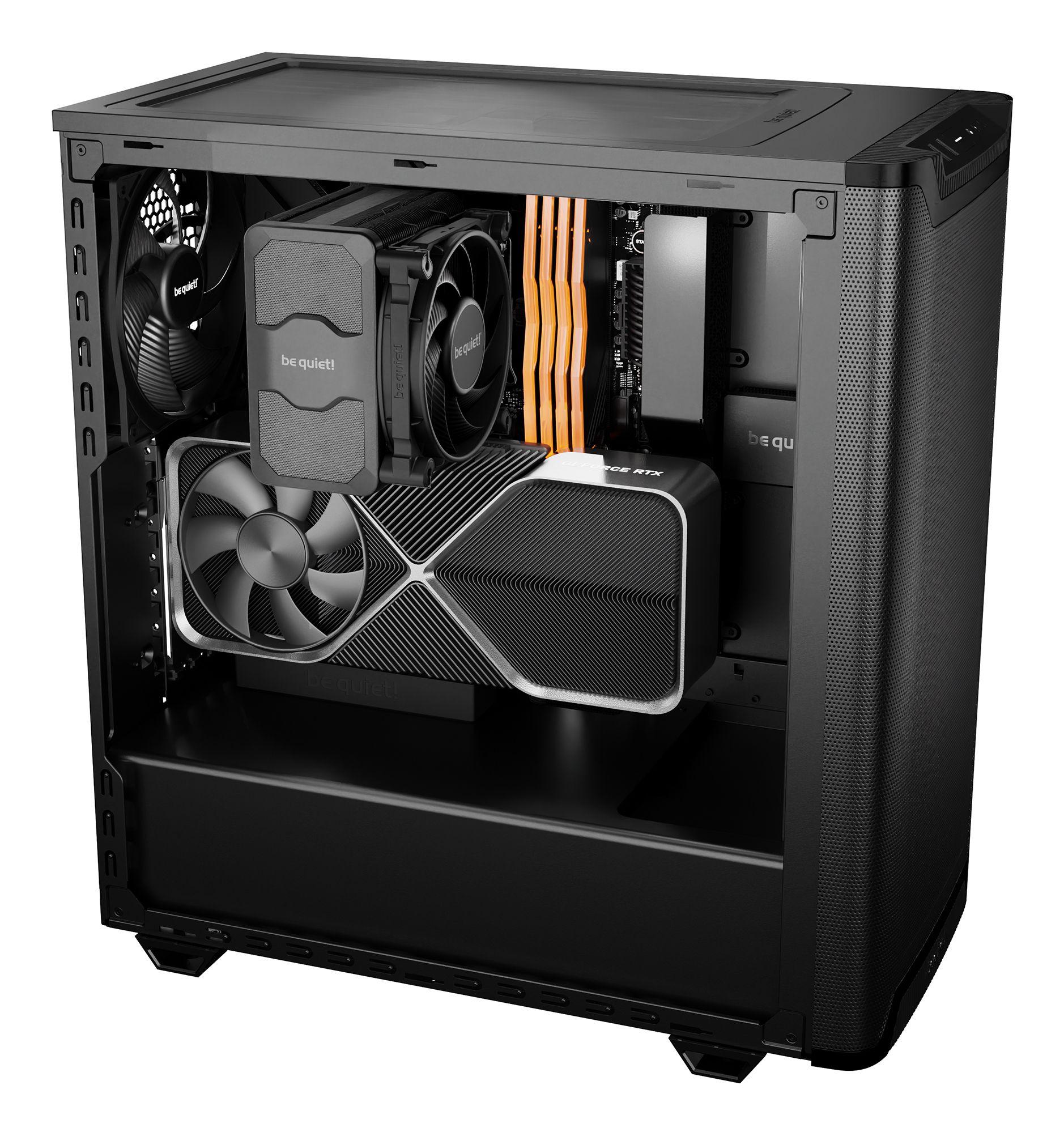 Caixa PC BE QUIET PURE BASE 501 Airflow Window (ATX, micro-ATX, Mini-ITX - ATX, PS2 - Midi Tower - Preto) — miniatura 5