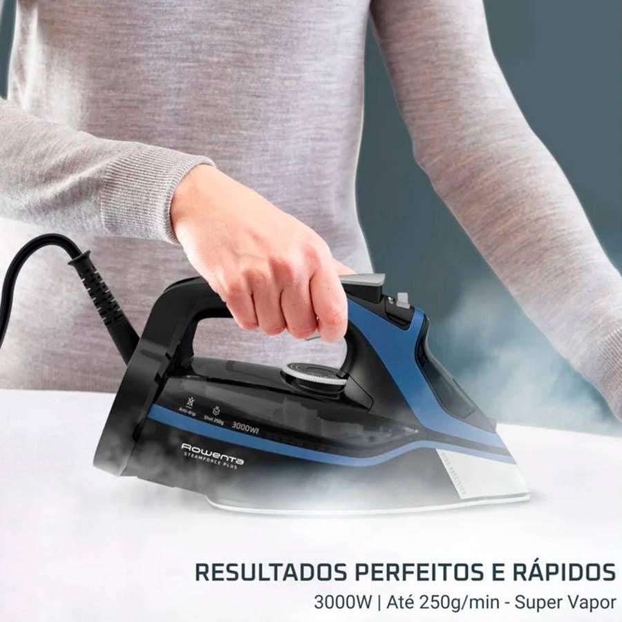 Ferro de Engomar ROWENTA DW9411D1 (3000 W - 350 ml - Inox - Preto e Azul) — miniatura 3