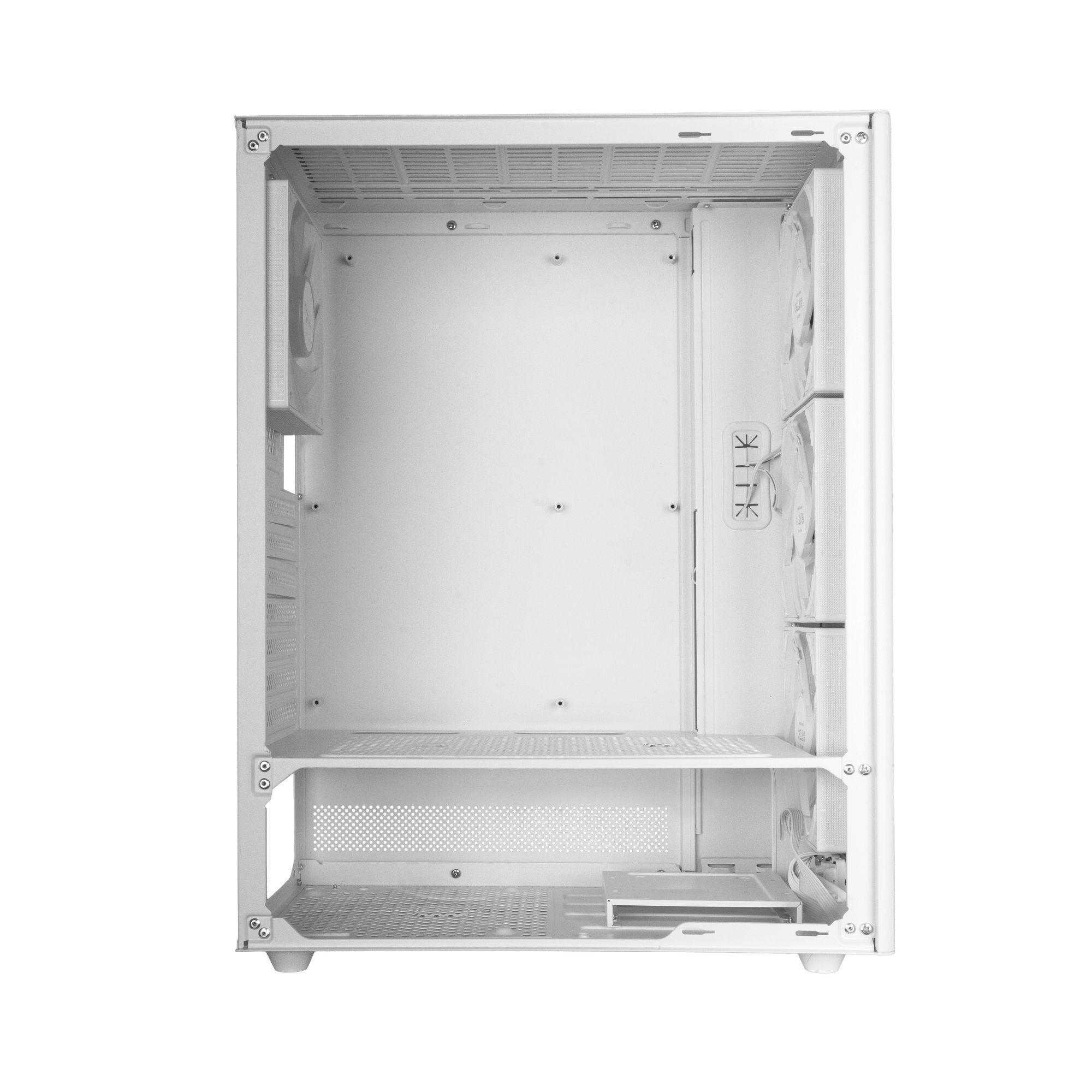 Caixa de Computador MARS GAMING MCT800W (ATX, Micro ATX, Mini-ITX - Midi Tower - Vidro temperado - Branco), miniatura 10