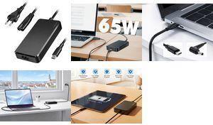 Carregador de Portátil LOGILINK PA0413 (65 W - USB-C Power Delivery 3.0 - Preto)