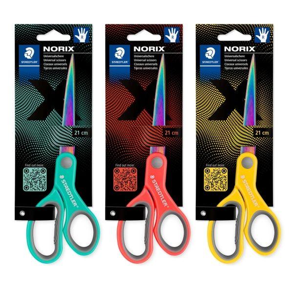 Tesoura Escolar STAEDTLER Norix 965 (Aço inoxidável - 21 cm)