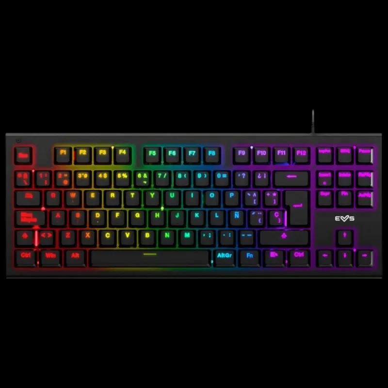 Teclado Gaming ENERGY SISTEM ESG K6 Mechanik (Espanhol - Cherry MX Blue - Mini - Preto)