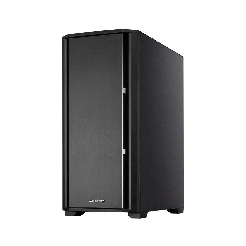 Caixa de Computador CHIEFTEC AS-02B-OP (ATX, Micro ATX, Mini-ITX - Midi Tower - 16,5 cm - Preto) — miniatura 3