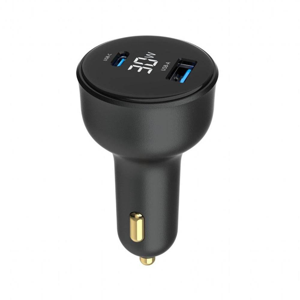 Carregador de Isqueiro GEMBIRD TA-UC-AC2PD30LCD-CAR-01 (30 W - Preto), miniatura 6