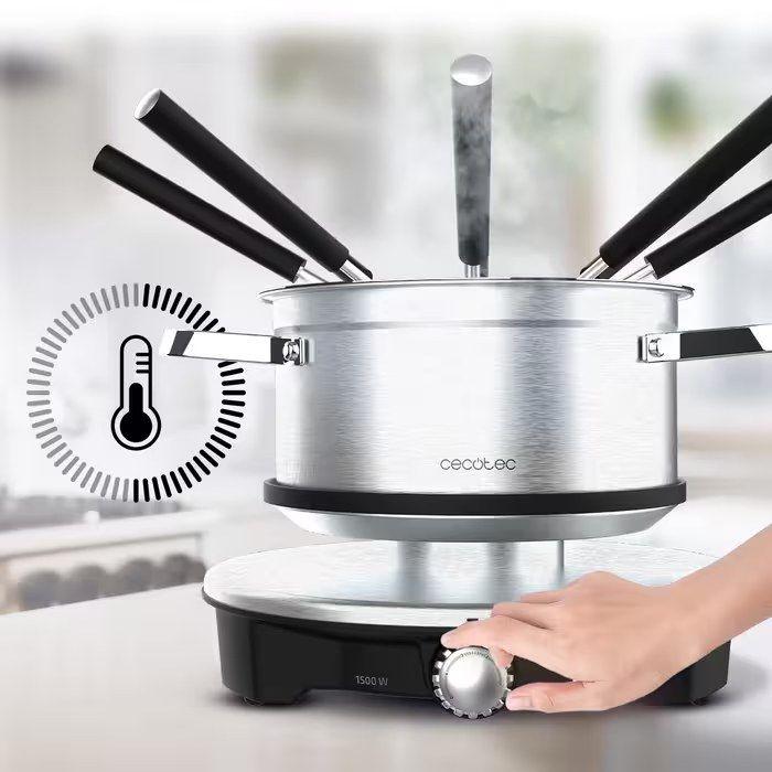 Fondue Elétrica CECOTEC Fun GourmetFondue Advance 08025 (Preto/Inox) — miniatura 2
