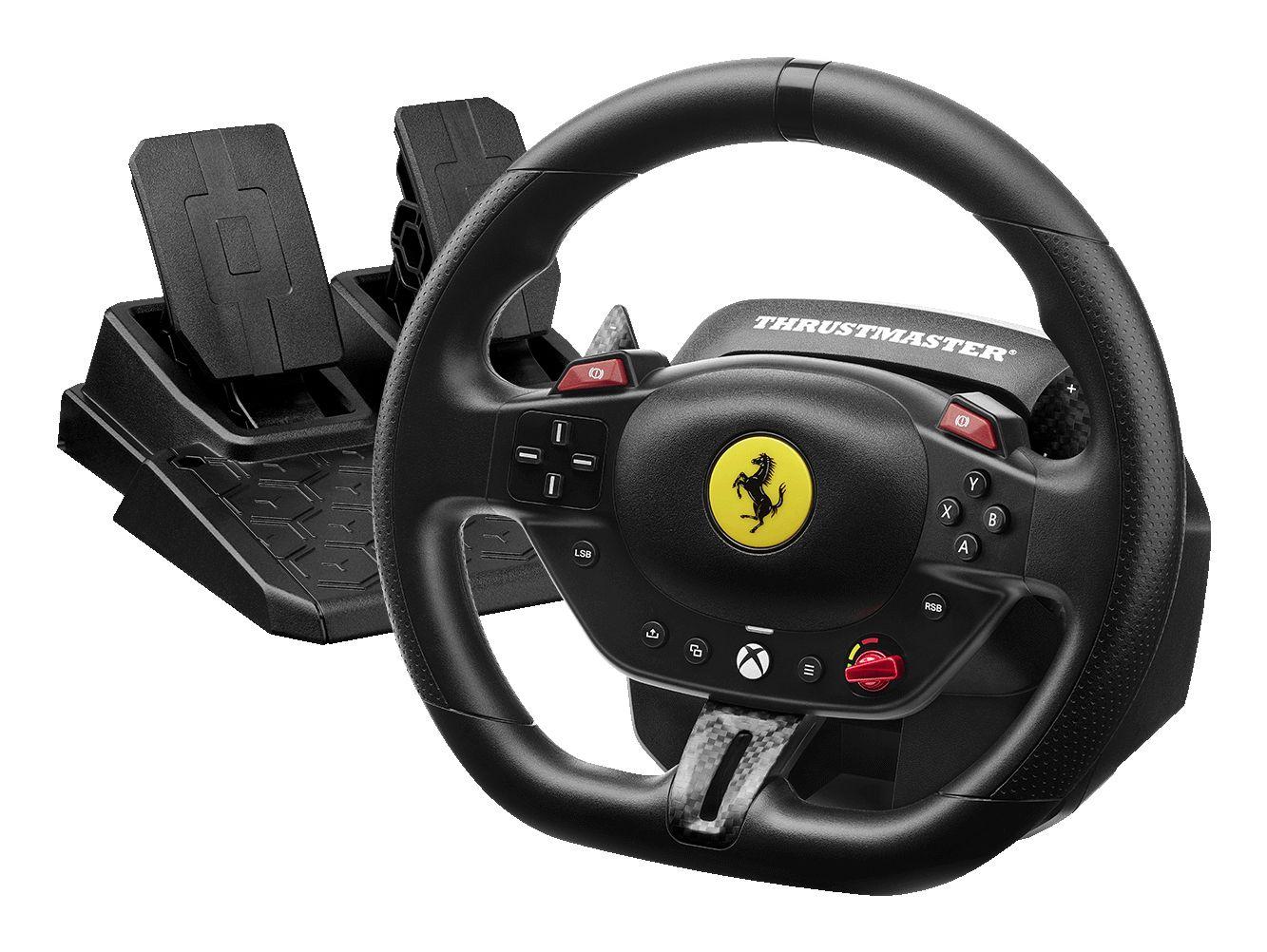 Volante e Pedais THRUSTMASTER T98 Ferrari 296 GTS (Com fios - Preto)