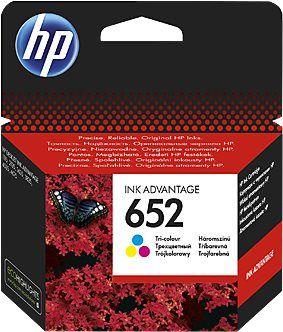Tinteiro HP 652 F6V24AE (200 páginas - Tricolor)