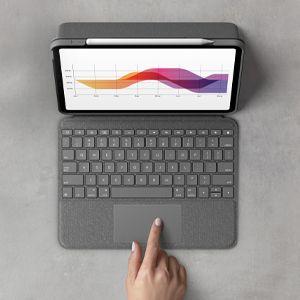 Teclado LOGITECH Folio Touch (Alemão - Smart Connector - Sem fios - Cinzento), miniatura 2