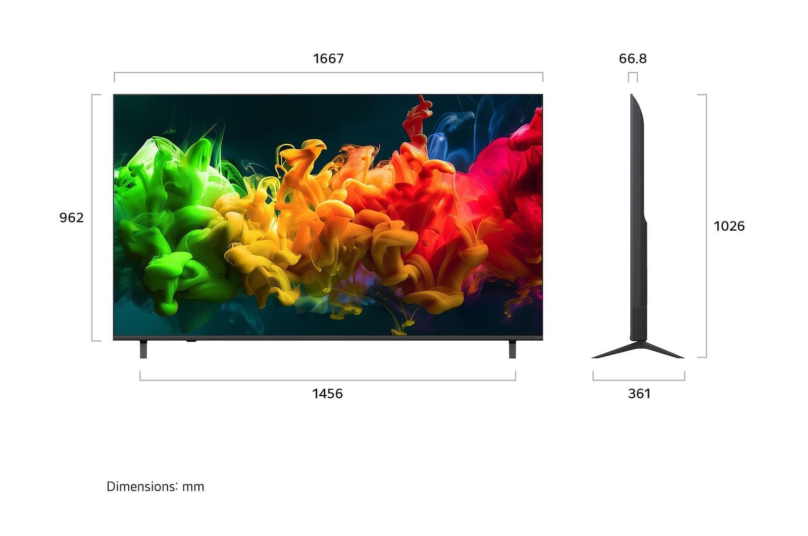 Televisão LG TV 75QNED8EB3A (75" - QNED MiniLED - 4K Ultra HD - Preto) — miniatura 2