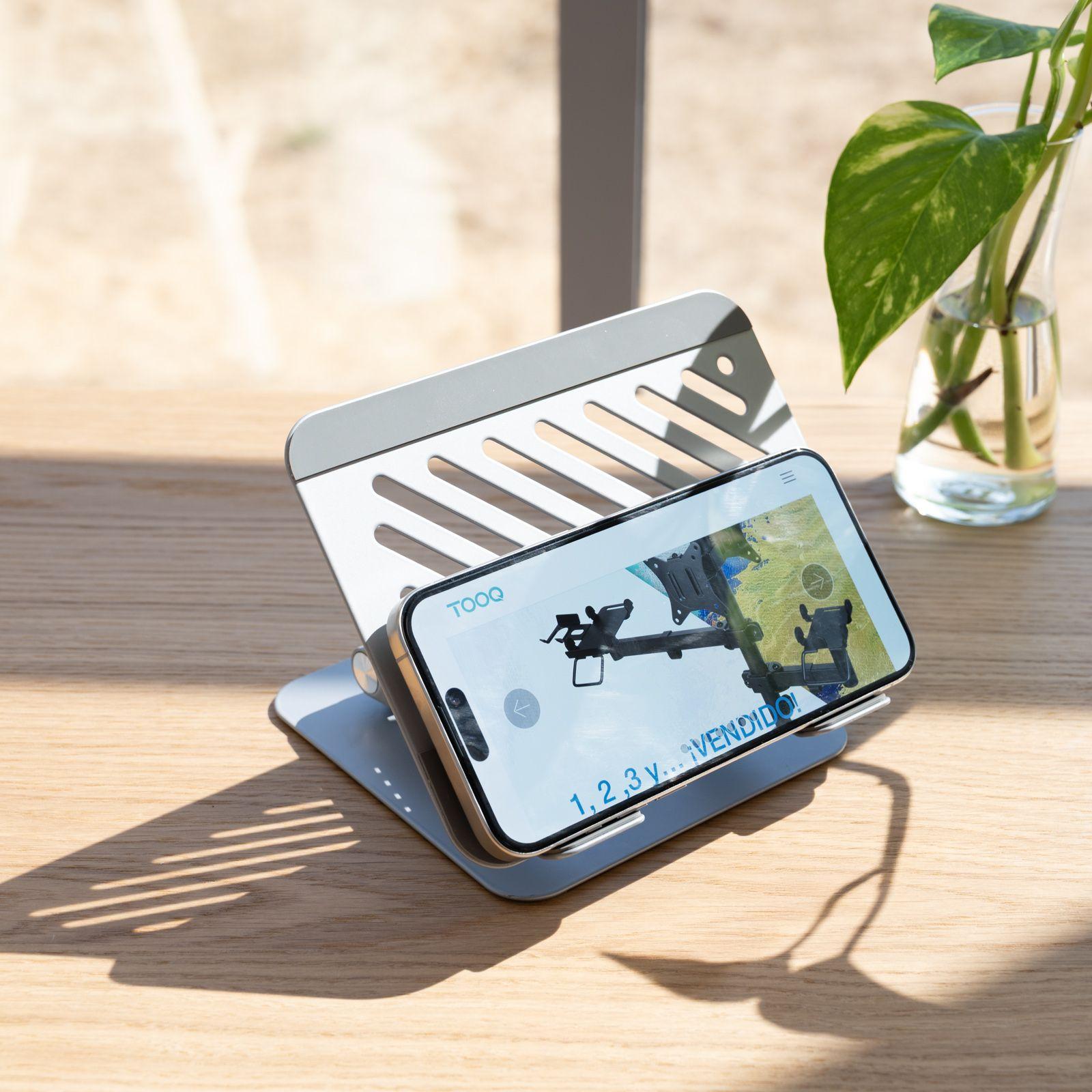 Suporte para Portátil TOOQ PH-NARVI-S (Até 13" - Rotação 360° - Prateado) — miniatura 6