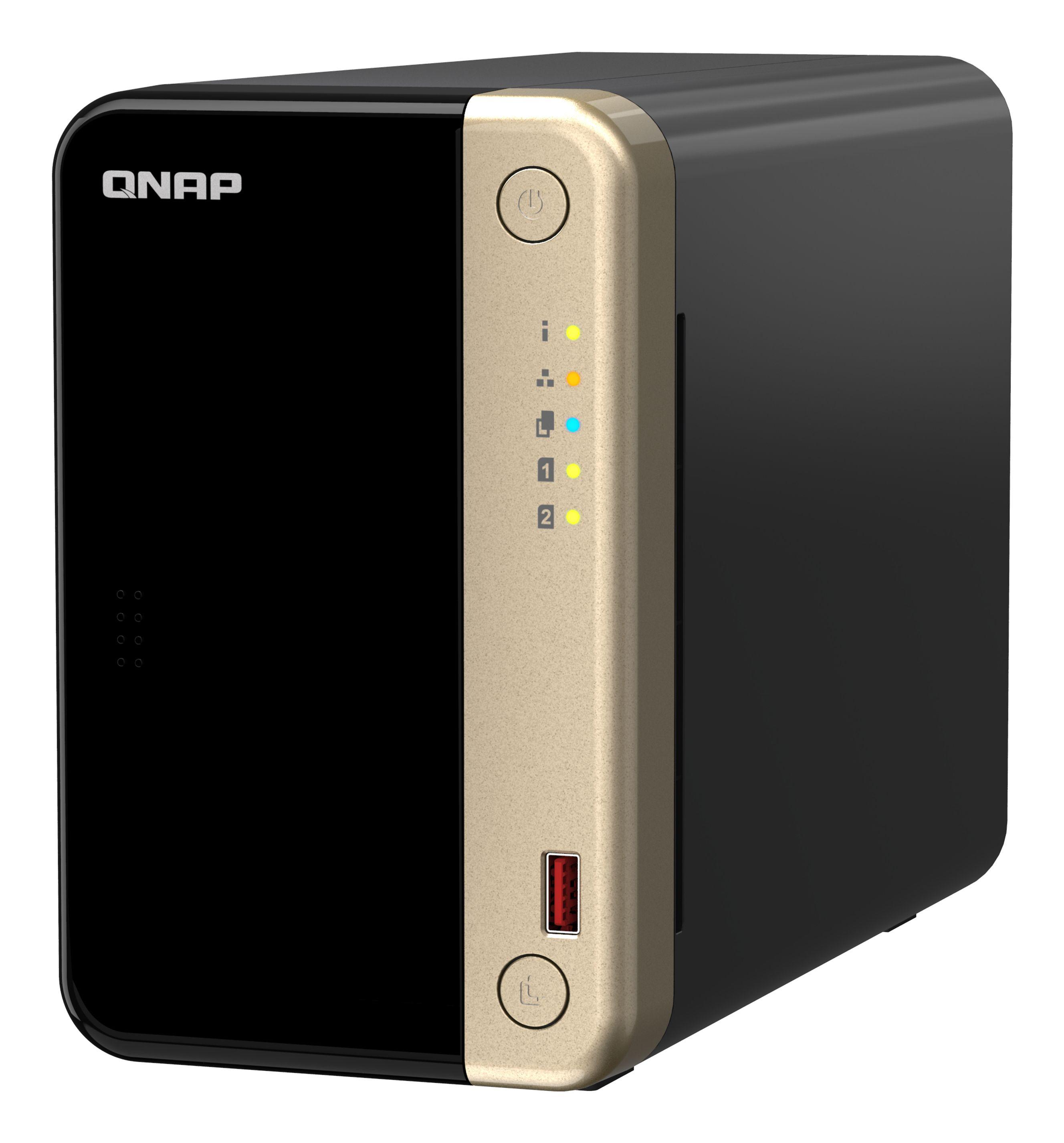 NAS QNAP TS-264-8G (Serial ATA III - 8 GB - 2 baias - Preto e Dourado), miniatura 2