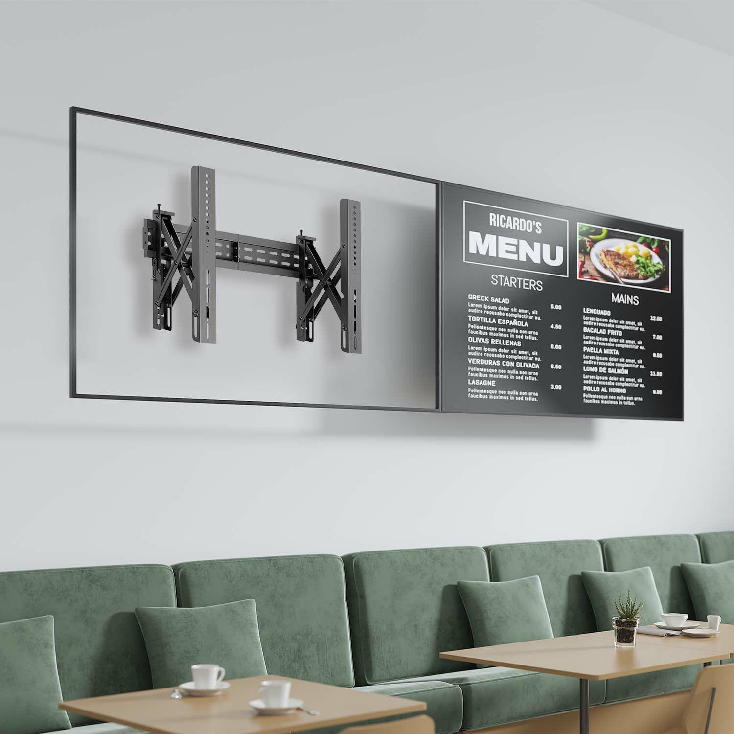 Suporte de Parede para Videowall AISENS VW70LPOX-257 (800 x 400 mm - 200 x 200 mm - 177,8 cm - Preto), miniatura 5
