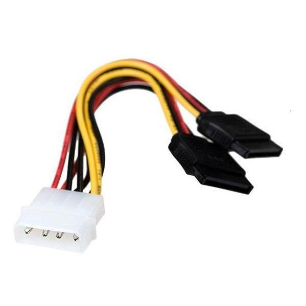 Cabo de Alimentação GEMBIRD CC-SATA-PSY (Molex 4 pinos para 2x SATA - 15 cm) — miniatura 4