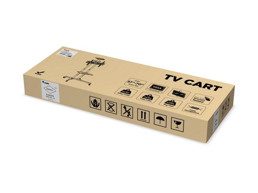 Suporte de Chão com Rodas para TV EQUIP 650603 (37"–70" - VESA até 600 x 400 mm - 50 kg - Preto), miniatura 6